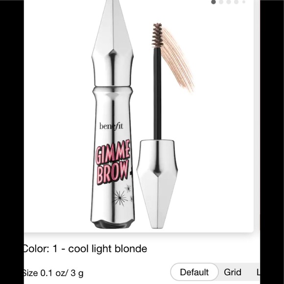 Benefit Other - Benefit Cosmetics Gimme Brow Volumizing Fiber Gel shade 1 cool light blonde